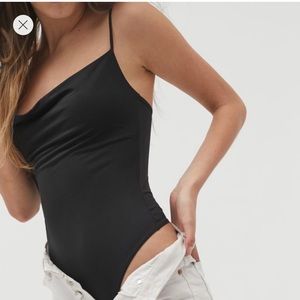 UO out from under cowl neck body suit